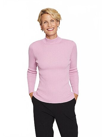 Jersey de cuello alto con lana merino - Afibel