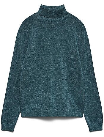 Jersey de cuello alto con lentejuelas para mujer Vero Moda