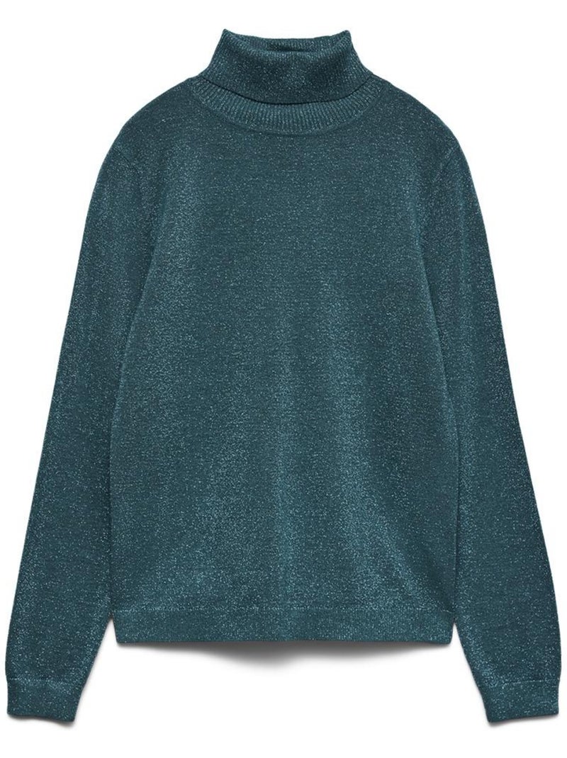Jersey de cuello alto con lentejuelas para mujer Vero Moda Azul - Kiabi