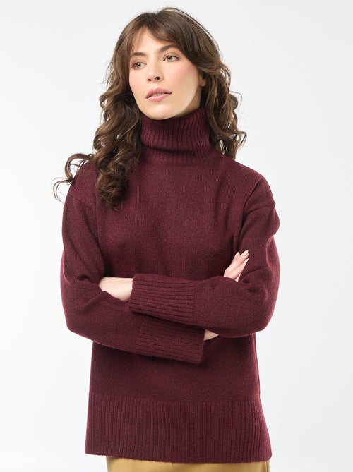 Jersey de cuello alto de punto grueso - Kiabi
