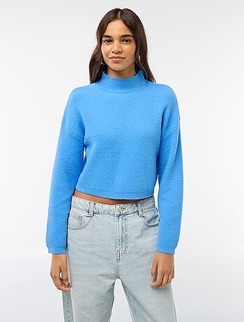 Jersey de cuello alto en punto grueso