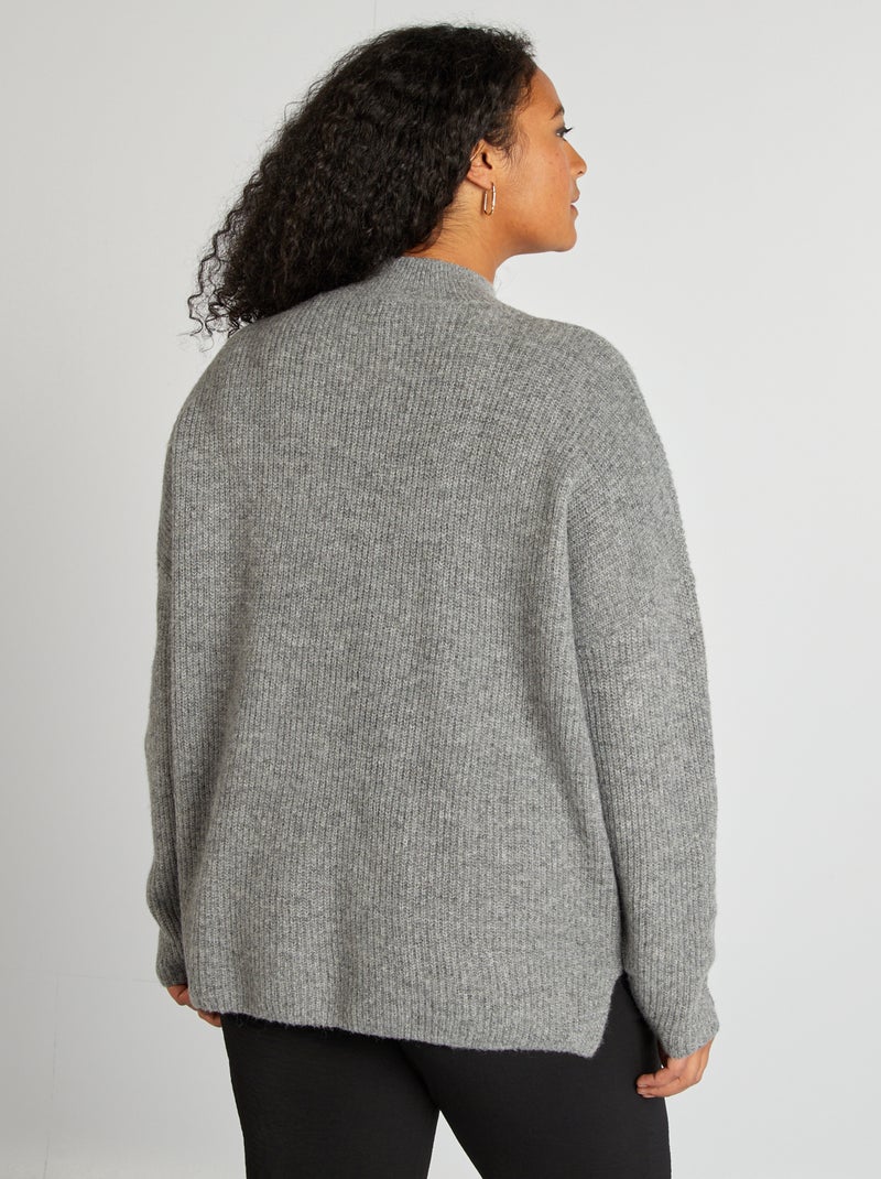 Jersey de cuello alto GRIS - Kiabi