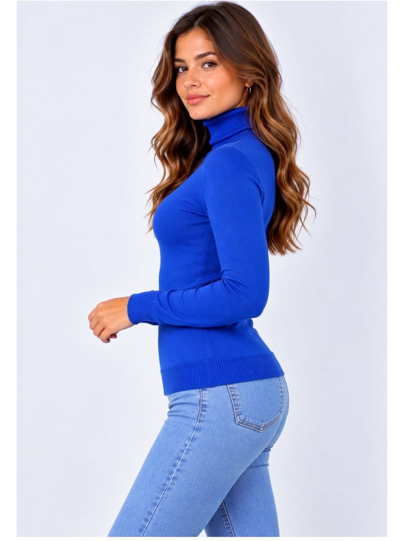 Jersey de cuello alto kebello Azul - Kiabi