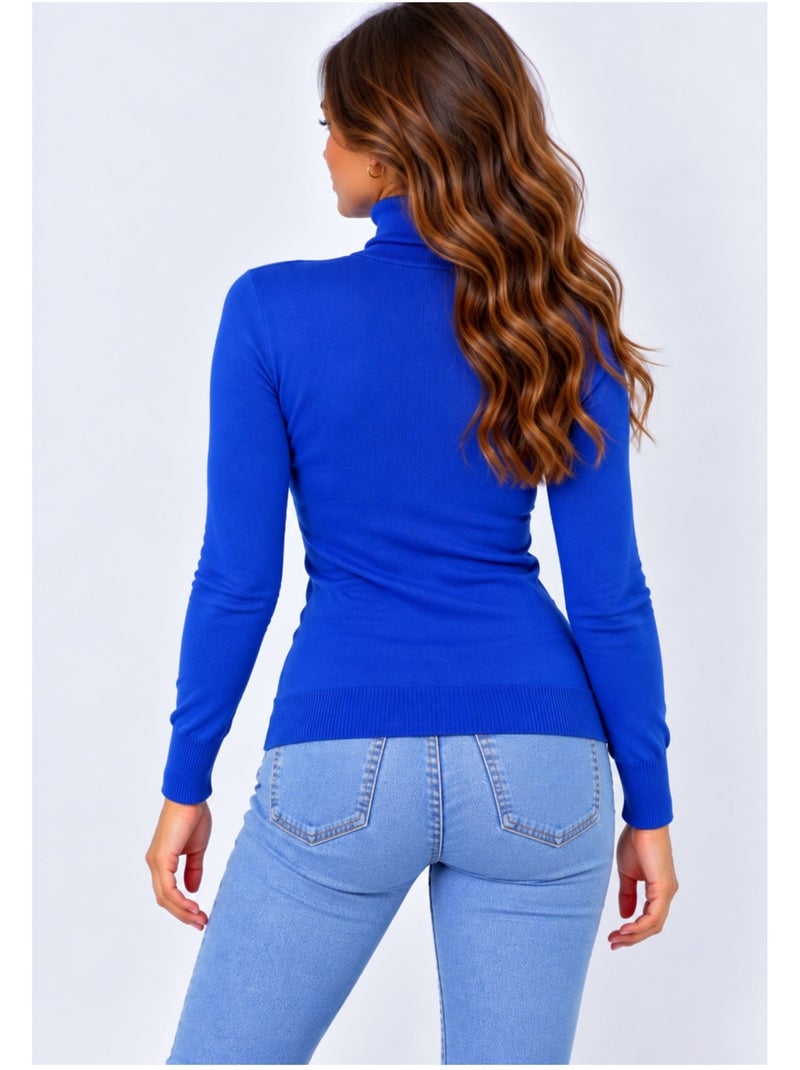 Jersey de cuello alto kebello Azul - Kiabi