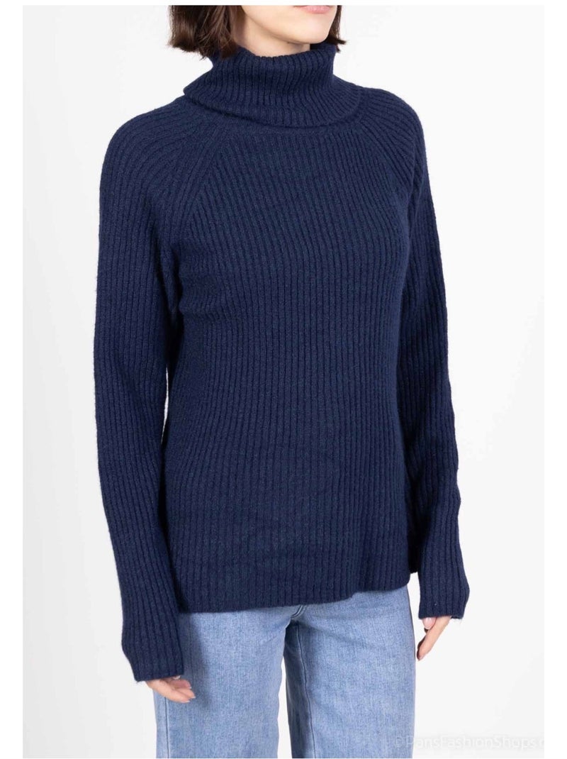 Jersey de cuello alto Kebello Azul marino - Kiabi