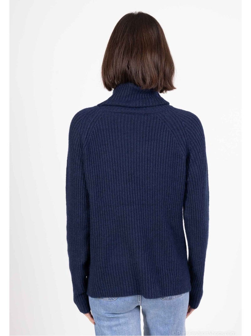 Jersey de cuello alto Kebello Azul marino - Kiabi