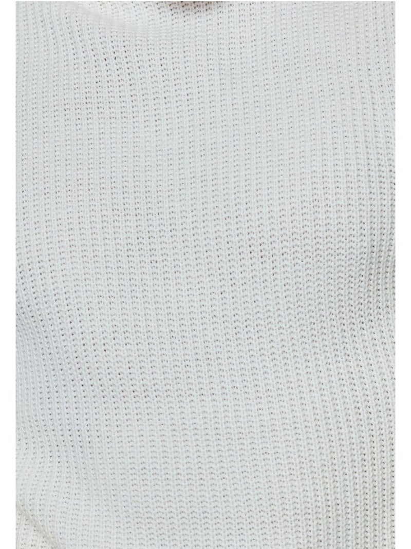 Jersey de cuello alto Kebello Blanco - Kiabi
