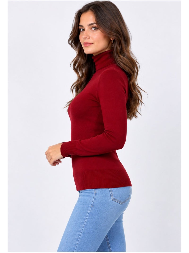 Jersey de cuello alto kebello Burdeos - Kiabi