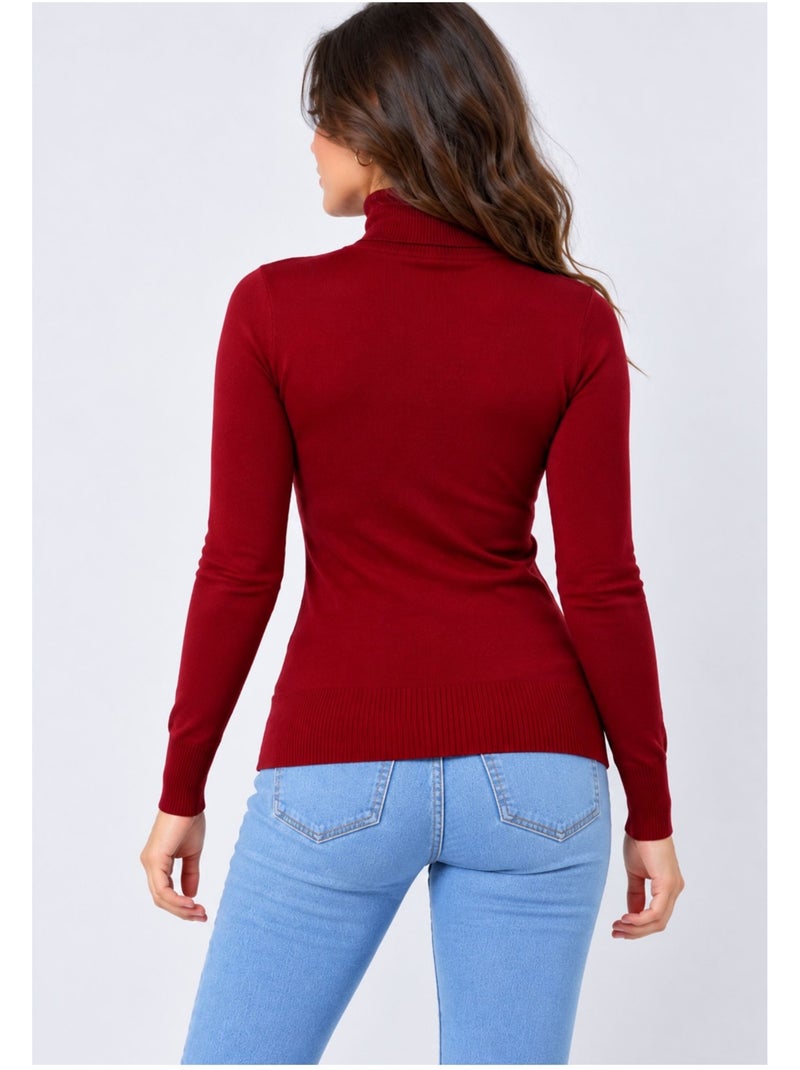 Jersey de cuello alto kebello Burdeos - Kiabi