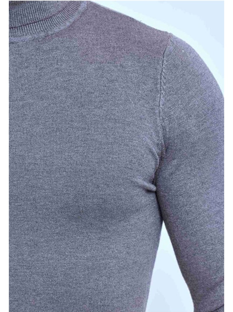 Jersey de cuello alto Kebello Gris - Kiabi