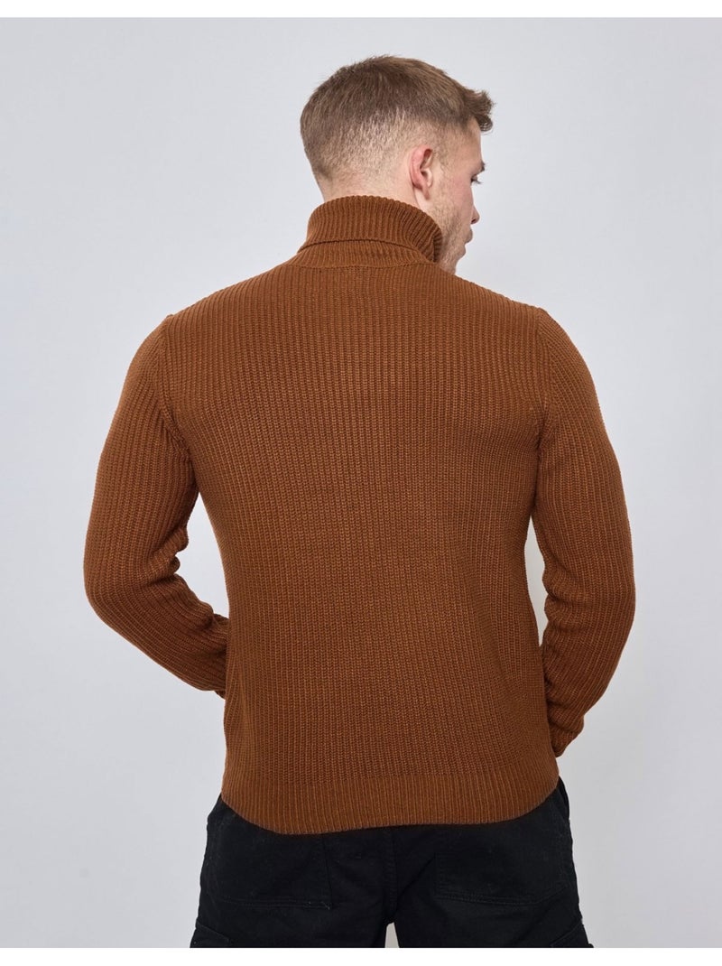 Jersey de cuello alto Kebello Marrón - Kiabi