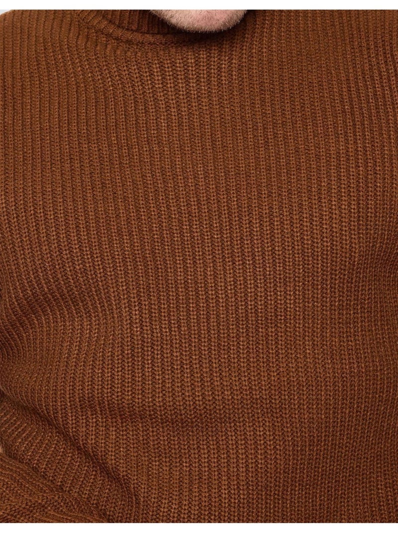 Jersey de cuello alto Kebello Marrón - Kiabi