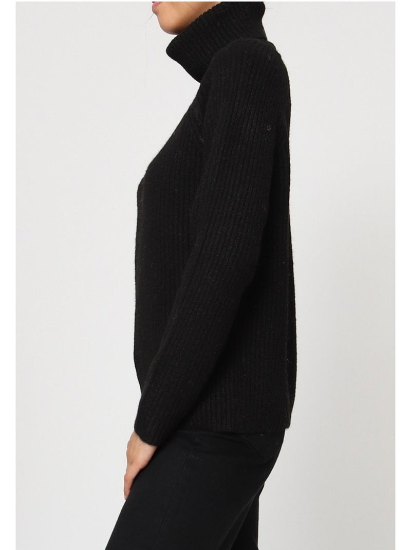 Jersey de cuello alto kebello Negro Negro - Kiabi