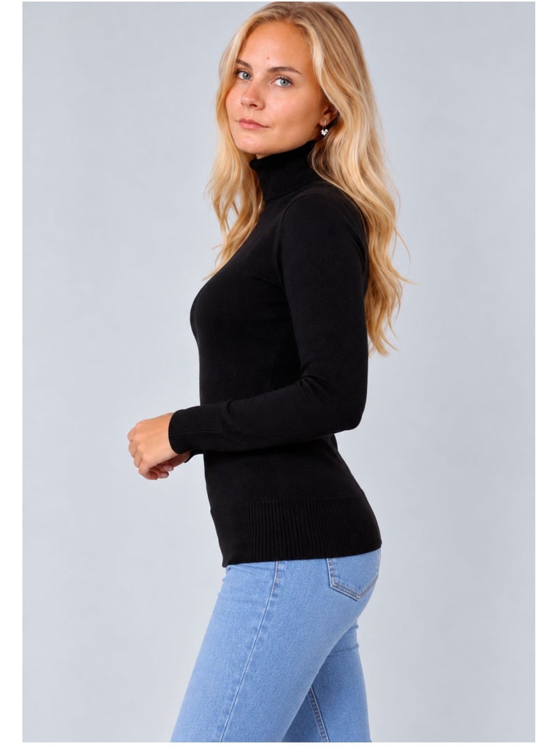 Jersey de cuello alto kebello Negro Negro - Kiabi