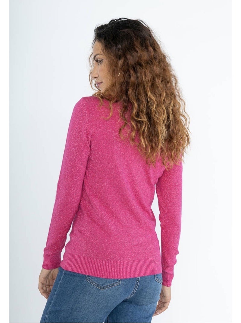 Jersey de cuello alto Kebello Rosa fucsia - Kiabi