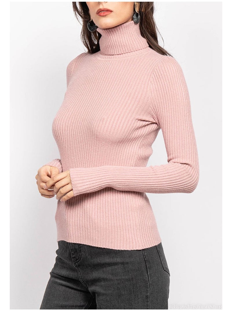 Jersey de cuello alto Kebello Rosa - Kiabi