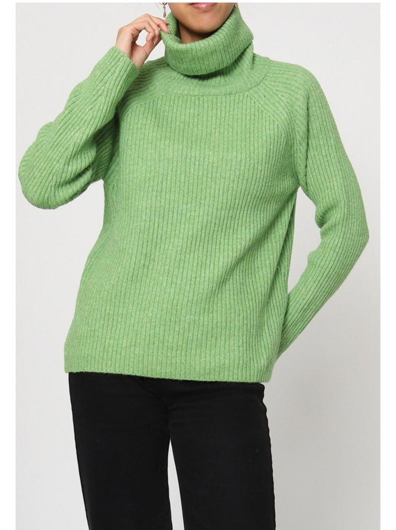 Jersey de cuello alto Kebello Verde - Kiabi