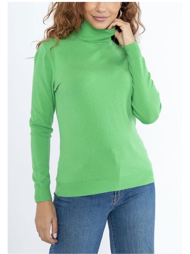 Jersey de cuello alto Kebello Verde - Kiabi