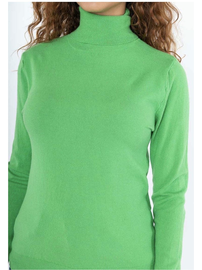 Jersey de cuello alto Kebello Verde - Kiabi