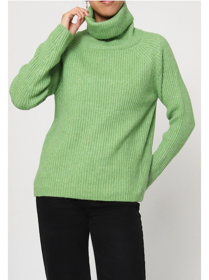 Jersey de cuello alto kebello Verde - Kiabi