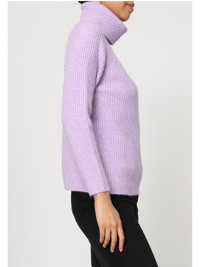 Jersey de cuello alto Kebello Violeta - Kiabi
