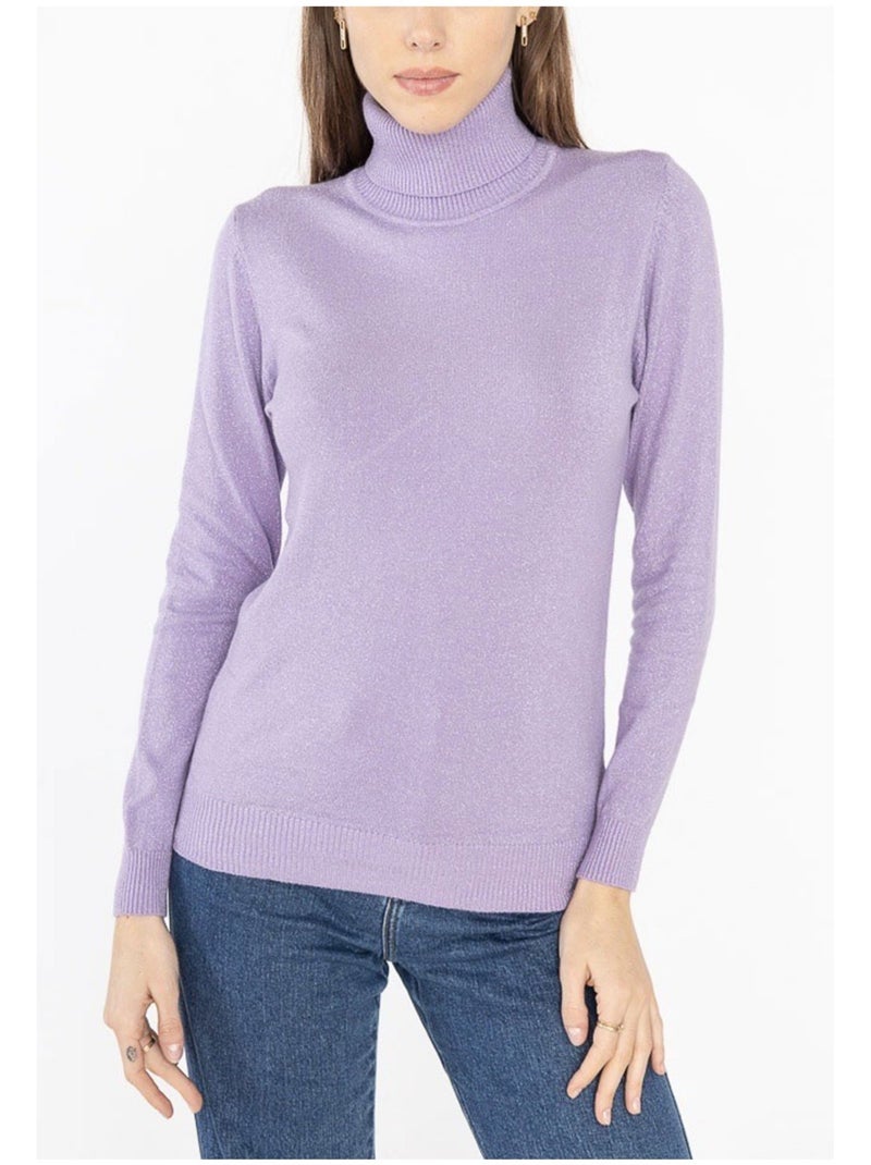 Jersey de cuello alto Kebello Violeta - Kiabi