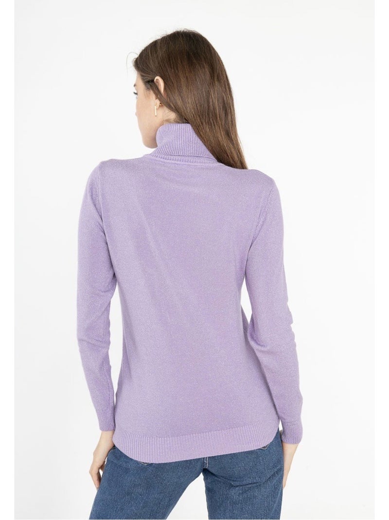 Jersey de cuello alto Kebello Violeta - Kiabi