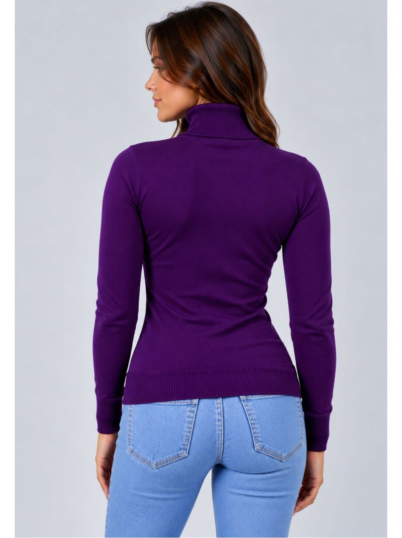 Jersey de cuello alto kebello Violeta - Kiabi