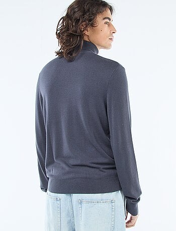 Jersey de cuello alto liso