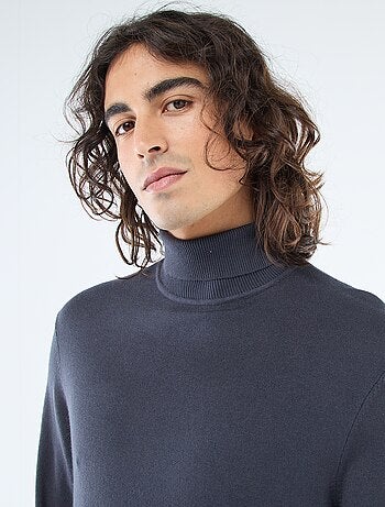 Jersey de cuello alto liso