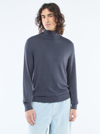 Jersey de cuello alto liso