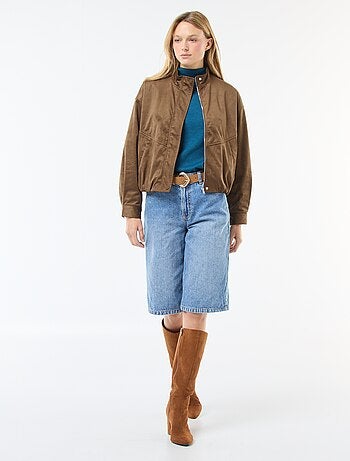 Jersey de cuello alto liso