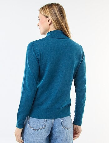 Jersey de cuello alto liso