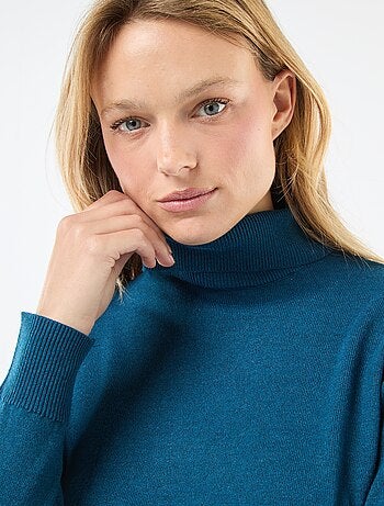 Jersey de cuello alto liso