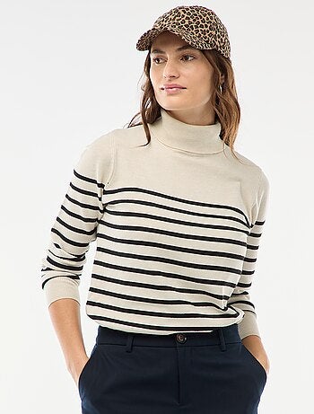 Jersey de cuello alto liso