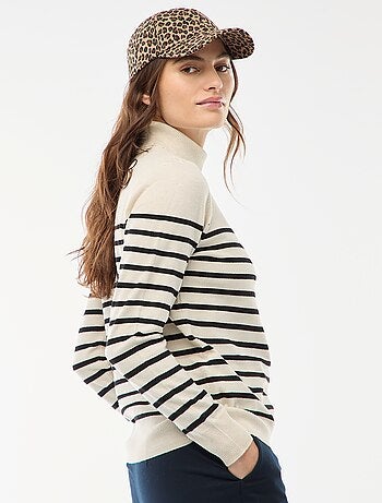 Jersey de cuello alto liso