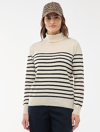 Jersey de cuello alto liso