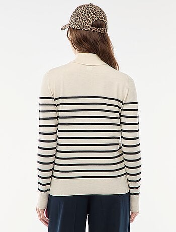 Jersey de cuello alto liso