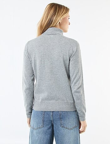 Jersey de cuello alto liso