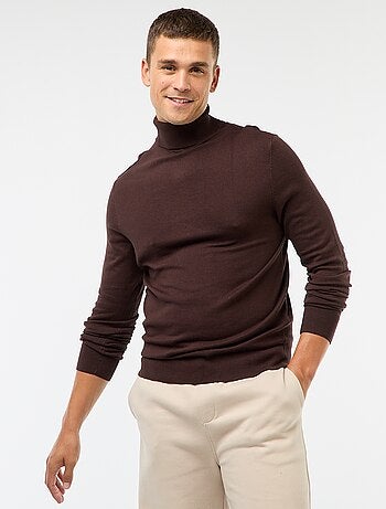 Jersey de cuello alto liso