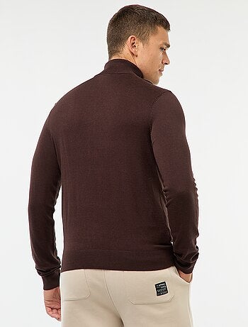Jersey de cuello alto liso