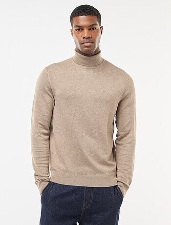 Jersey de cuello alto liso