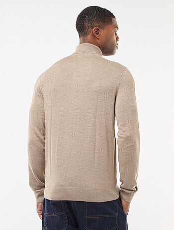 Jersey de cuello alto liso