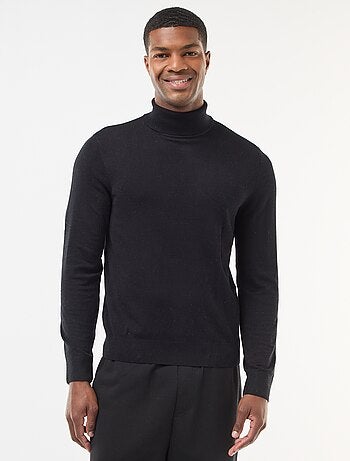 Jersey de cuello alto liso