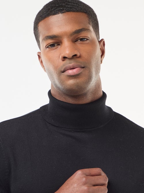 Jersey de cuello alto liso - Kiabi