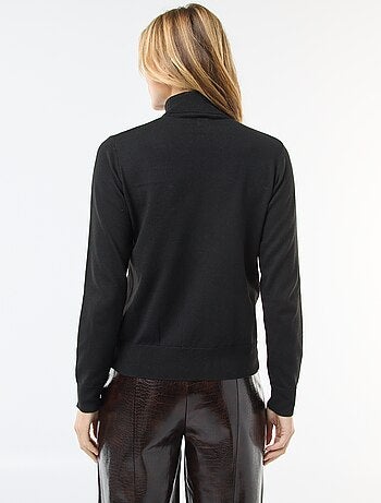 Jersey de cuello alto liso