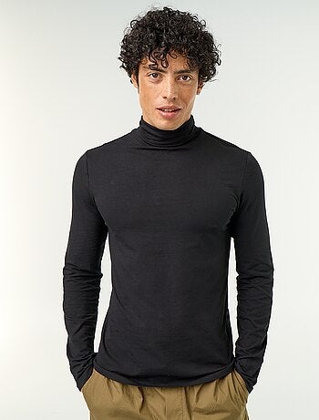 Jersey de cuello alto liso