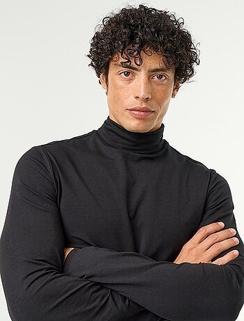 Jersey de cuello alto liso