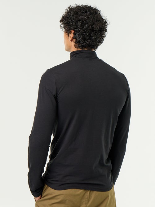Jersey de cuello alto liso - Kiabi