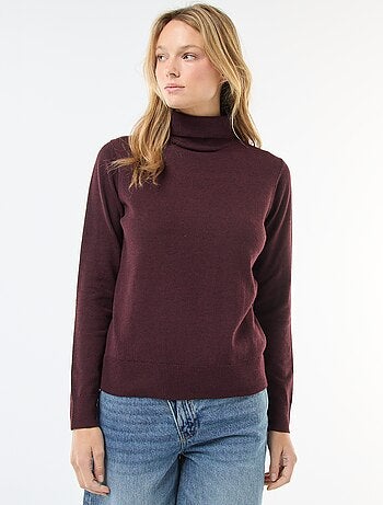 Jersey de cuello alto liso
